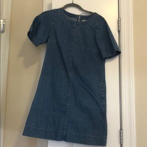 Basically new, J.Crew denim dress, size 2